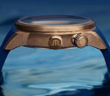 Maurice Lacroix Pontos Divers Limited Edition Blue Dial Blue Leather Strap Watch For Men - PT6248-BRZ0B-430-4 Buy Now By Maurice Lacroix