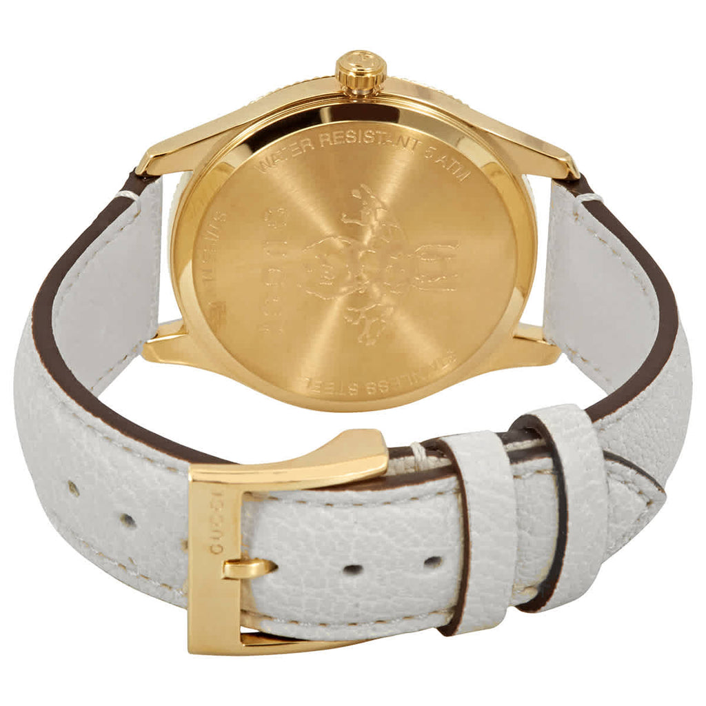 Gucci G Timeless Quartz Gold Dial Beige Leather Strap Watch For Women - YA1264180 Buy Now By Gucci
