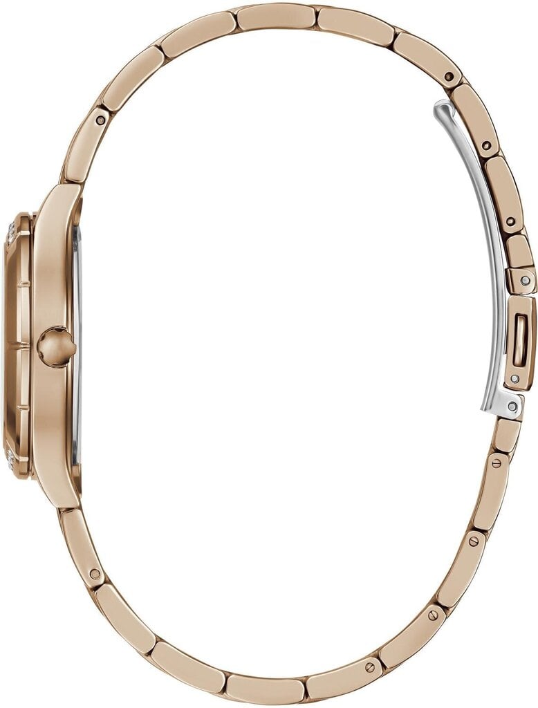 Guess Solstice Diamonds Rose Gold Dial Rose Gold Steel Strap Watch for Women - GW0403L3 Buy Now By Guess