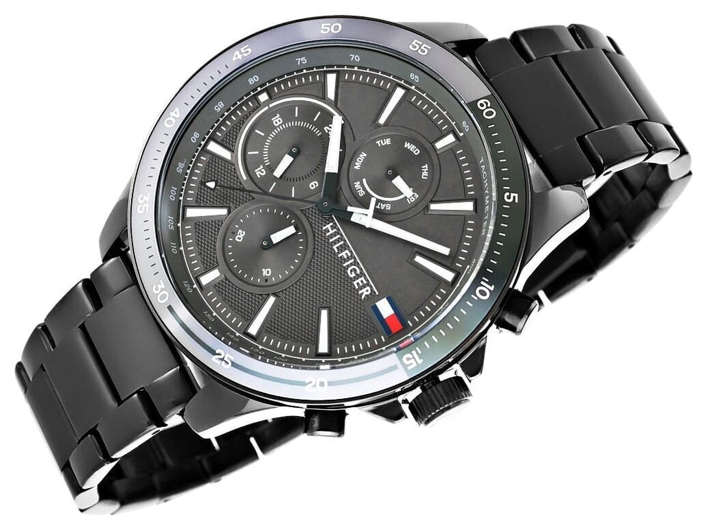 Tommy Hilfiger Bank Grey Dial Grey Steel Strap Watch for Men - 1791719 Buy Now By Tommy Hilfiger