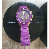 Marc Jacobs Rock Chronograph Purple Dial Purple Silicone Strap Watch for Women - MBM2549 Buy Now By Marc Jacobs