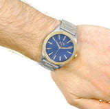 Armani Exchange Nico Quartz Blue Dial Two Tone Steel Strap Watch For Men - AX2332 Buy Now By Armani Exchange