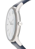 Emporio Armani Renato White DIal Blue Leather Strap Watch For Men - AR11119 Buy Now By Emporio Armani