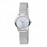 Calvin Klein Minimal White Dial Silver Mesh Bracelet Watch for Women - K3M231Y6 Buy Now By Calvin Klein