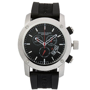 Burberry Endurance Sport Chronograph Black Dial Black Rubber Strap Watch for Men - BU7700 Buy Now By Burberry