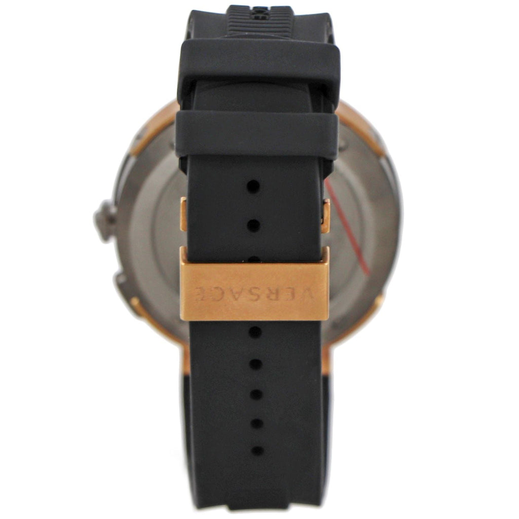 Versace V Extreme Chronograph Brown Tone Dial Black Rubber Strap Watch for Men - VCN030017 Buy Now By Versace