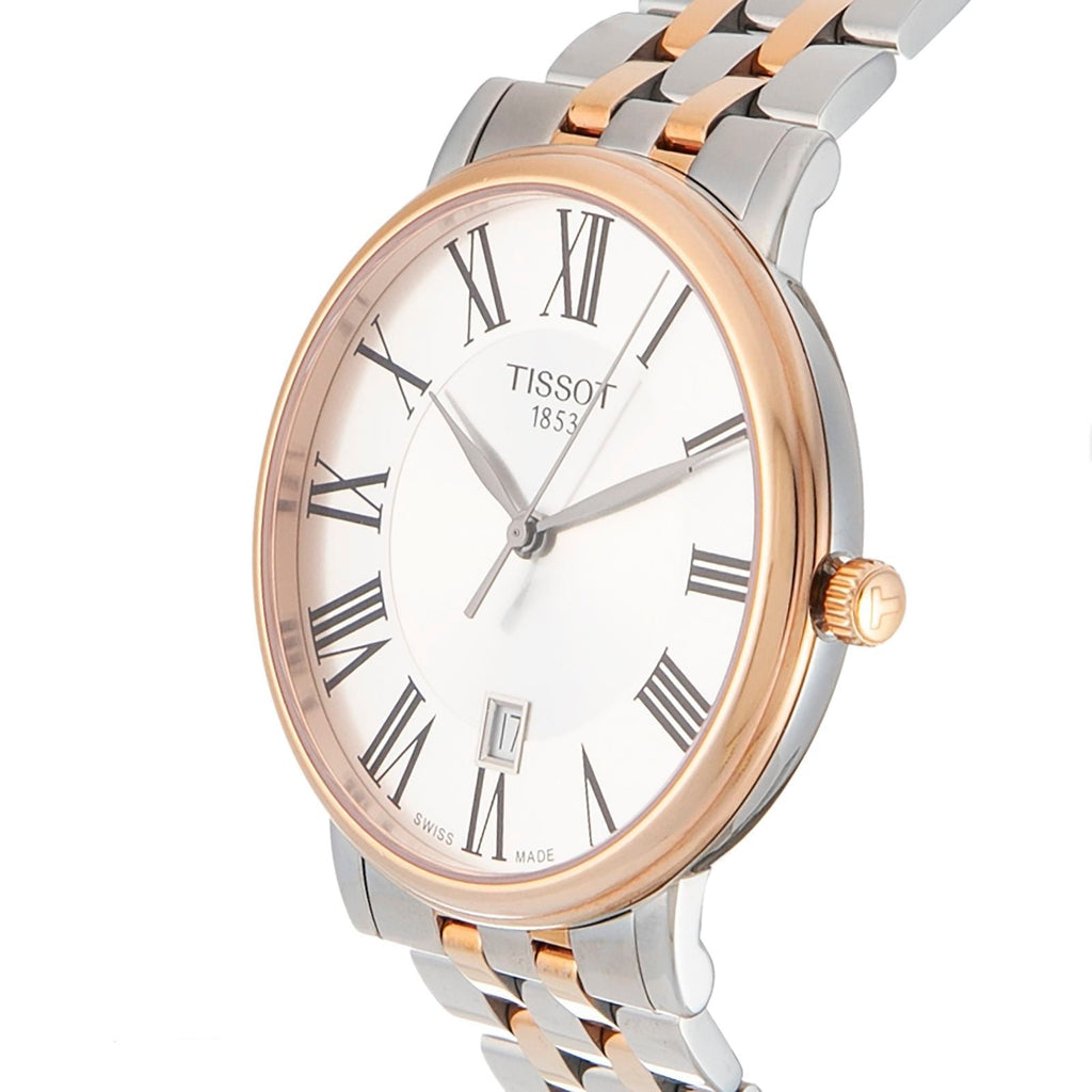 Tissot T Classic Carson Premium Silver Dial Two Tone Steel Strap Watch For Men - T122.410.22.033.00 Buy Now By Tissot