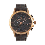 Maserati Ingegno Chronograph Brown Dial Brown Leather Strap Watch For Men - R8871619001 Buy Now By Maserati