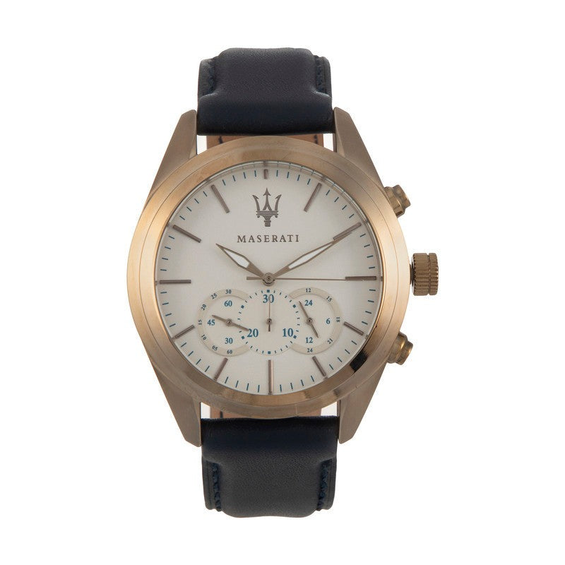 Maserati Traguardo Chronograph Grey Dial Leather Strap Men's Watch - R8871612016 Buy Now By Maserati