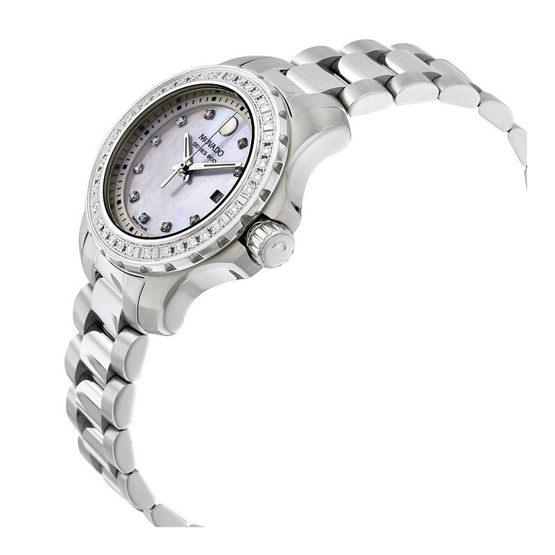 Movado Series 800 29mm Mother of Pearl Dial Diamond Watch For Women - 2600120 Buy Now By Movado