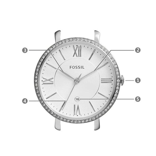 Fossil Jacqueline White Dial Silver Steel Strap Watch for Women - ES3631 Buy Now By Fossil