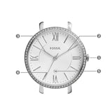 Fossil Jacqueline White Dial Silver Steel Strap Watch for Women - ES3631 Buy Now By Fossil