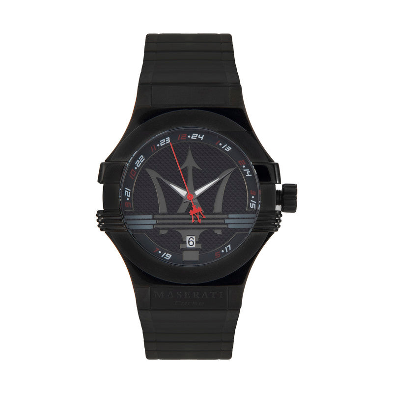 Maserati Potenza 42mm Black Analog Dial Black Strap Watch For Men - R8853108003 Buy Now By Maserati