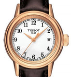 Tissot Carson White Dial Brown Leather Strap Watch For Women - T085.210.36.012.00 Buy Now By Tissot