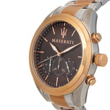 Maserati Traguardo Chronograph Brown Dial Two Tone Steel Strap Men's Watch - R8873612003 Buy Now By Maserati