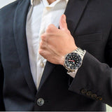 Citizen Mechanical Black Dial Silver Steel Strap Watch For Men - NJ0120-81E Buy Now By Citizen