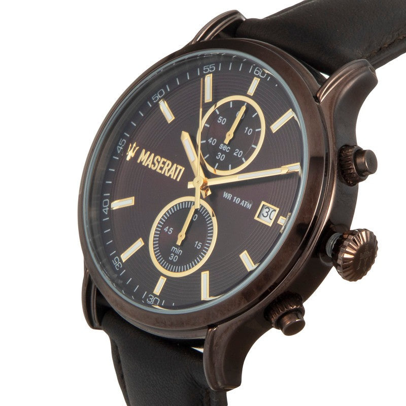 Maserati Epoca Chronograph Brown Dial Brown Leather Watch For Men - R8871618006 Buy Now By Maserati