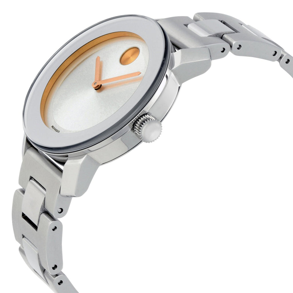 Movado Bold Silver Dial Silver Steel Strap Watch For Women - 3600084 Buy Now By Movado