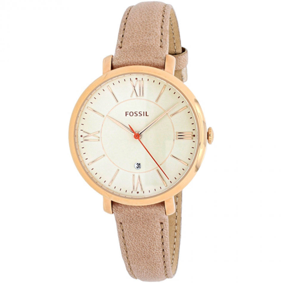 Fossil Jacqueline White Dial Brown Leather Strap Watch for Women - ES3487 Buy Now By Fossil