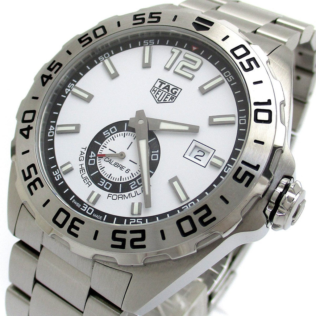 Tag Heuer Formula 1 Calibre 6 Automatic White Dial Silver Steel Strap Watch for Men - WAZ2013.BA0842 Buy Now By Tag Heuer