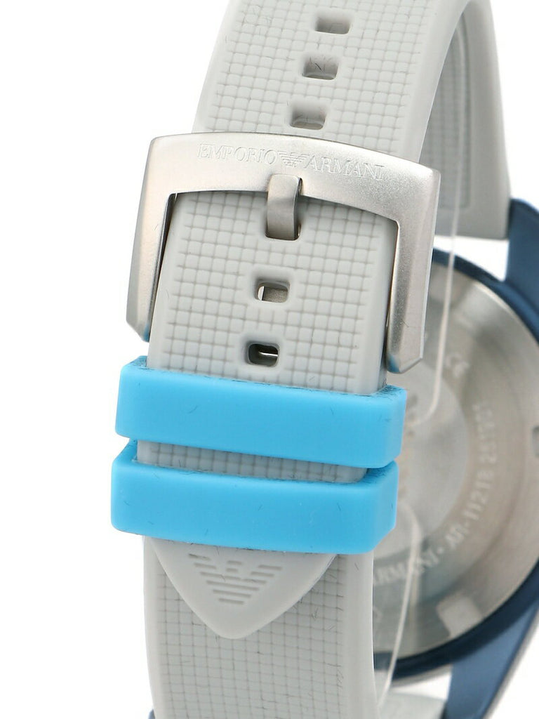 Emporio Armani Sigma Analog Orange Dial Grey Silicone Strap Watch For Men - AR11218 Buy Now By Emporio Armani