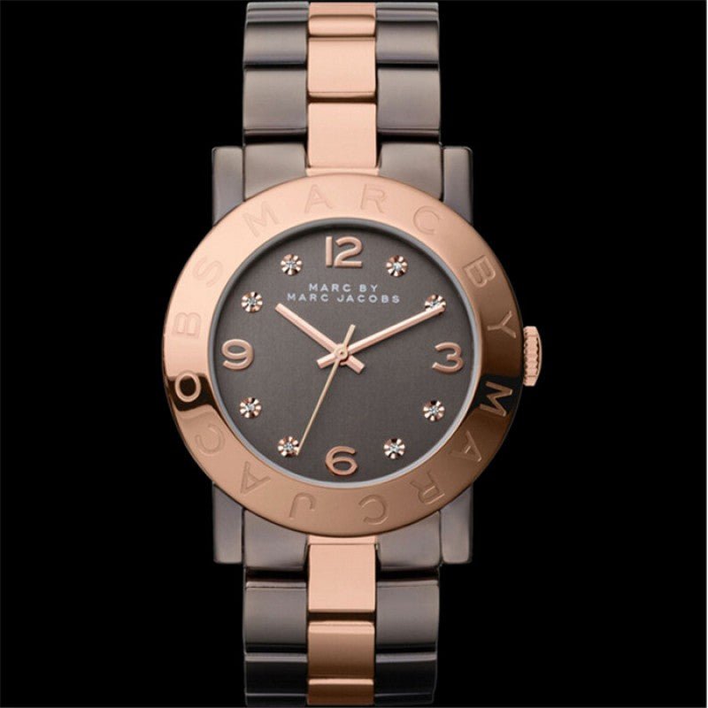 Marc Jacobs Amy Grey Dial Two Tone Steel Strap Watch for Women - MBM3195 Buy Now By Marc Jacobs