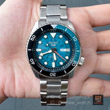 Seiko 5 Sports SKX Skeleton Green Dial Silver Steel Strap Watch For Men - SRPJ45K1 Buy Now By Seiko