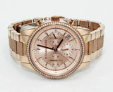 Michael Kors Ritz Chronograph Rose Gold Dial Rose Gold Steel Strap Watch For Women - MK6598 Buy Now By Michael Kors