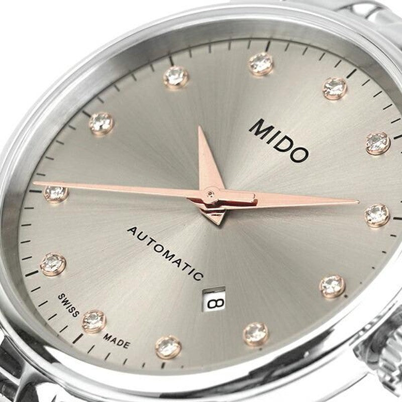 Mido Baroncelli III Automatic Silver Dial Silver Steel Strap Watch For Women - M7600.4.21.1 Buy Now By Mido