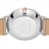 Coach Perry Silver Dial Light Brown Leather Strap Watch for Women - 14503119 Buy Now By Coach
