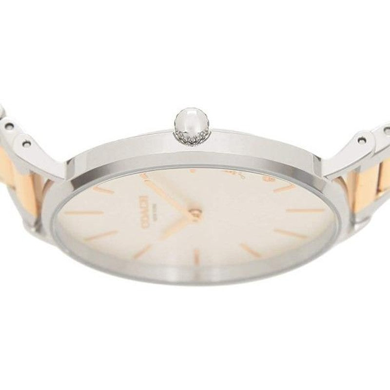 Coach Perry Silver Dial Two Tone Steel Strap Watch for Women - 14503346 Buy Now By Coach