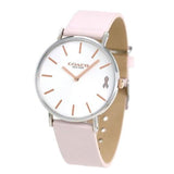 Coach Perry White Dial Pink Leather Strap Watch for Women - 14503128 Buy Now By Coach