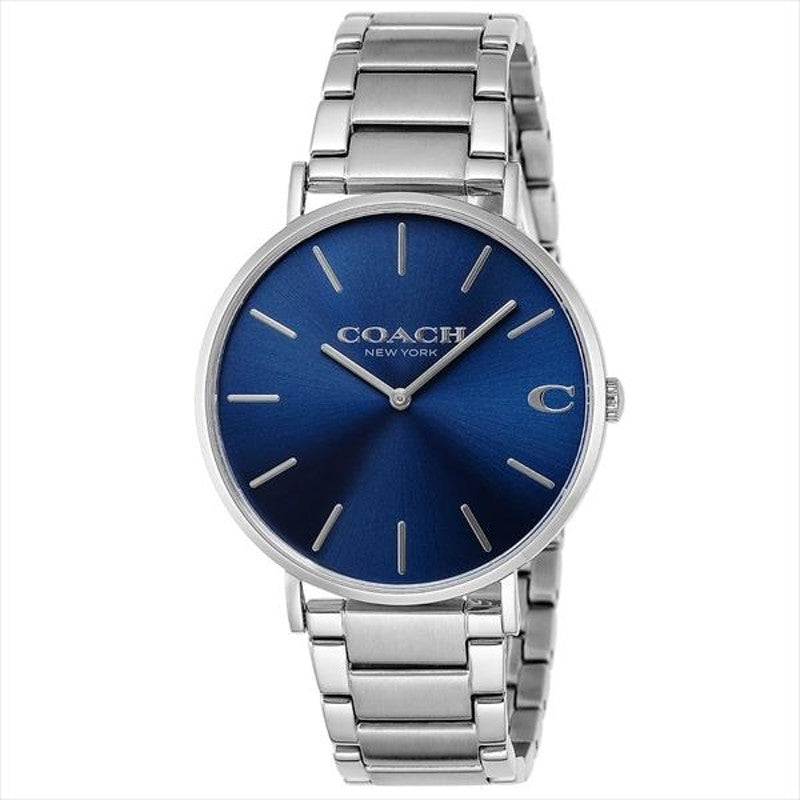 Coach Charles Blue Dial Silver Steel Strap Watch for Men - 14602429 Buy Now By Coach