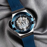 Maserati Potenza Automatic Skeleton Dial Blue Rubber Strap Watch For Men - R8821108035 Buy Now By Maserati