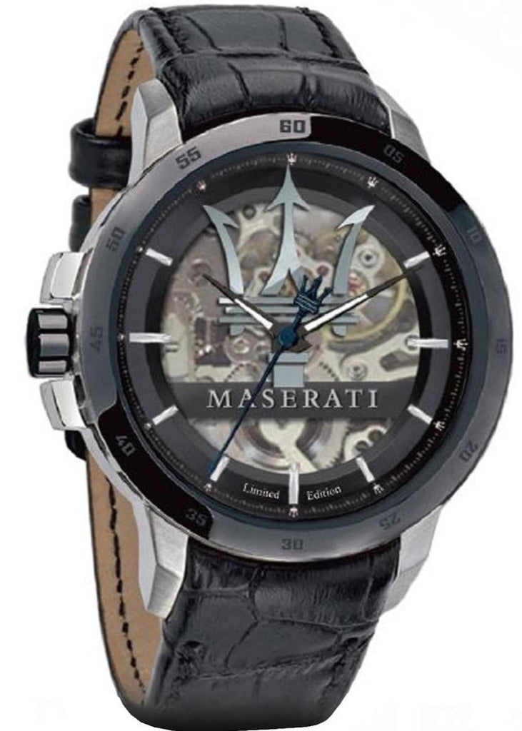Maserati Automatic Black Dial Black Leather Strap Watch For Men - R8821119007 Buy Now By Maserati