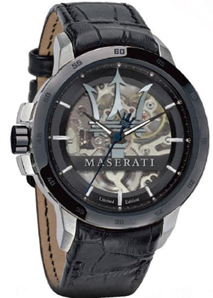 Maserati Automatic Black Dial Black Leather Strap Watch For Men - R8821119007 Buy Now By Maserati