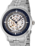 Maserati Ricordo Automatic Skeleton Silver Dial Silver Steel Strap Watch For Men - R8823133005 Buy Now By Maserati