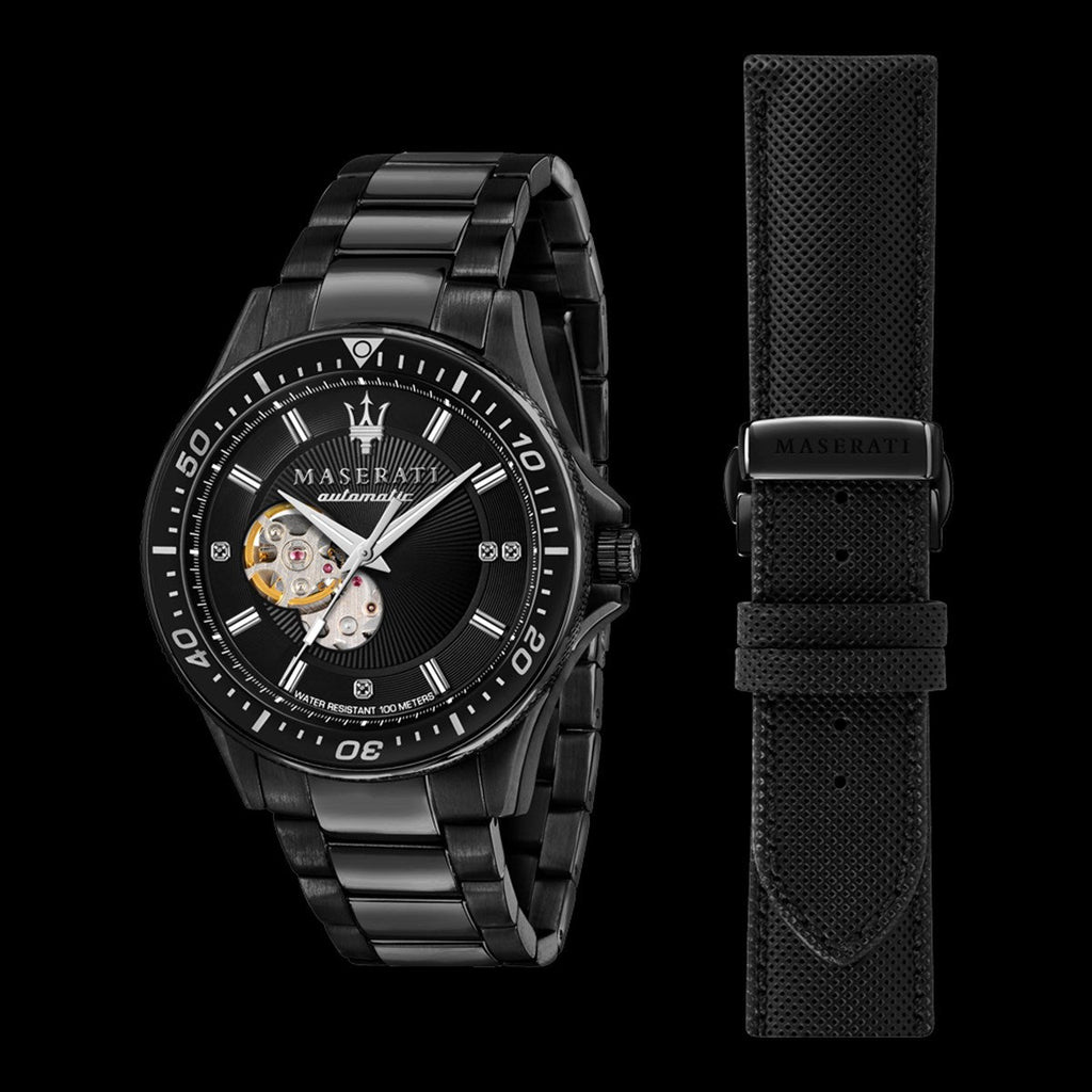 Maserati SFIDA Automatic Black Special Edition 44mm Watch For Men - R8823140005 Buy Now By Maserati