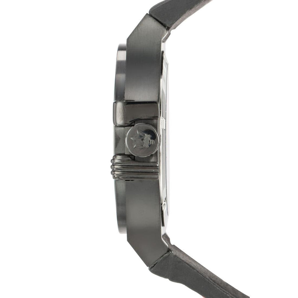 Maserati Potenza 3H STR Black Dial 42mm Leather Strap Watch For Men - R8851108010 Buy Now By Maserati