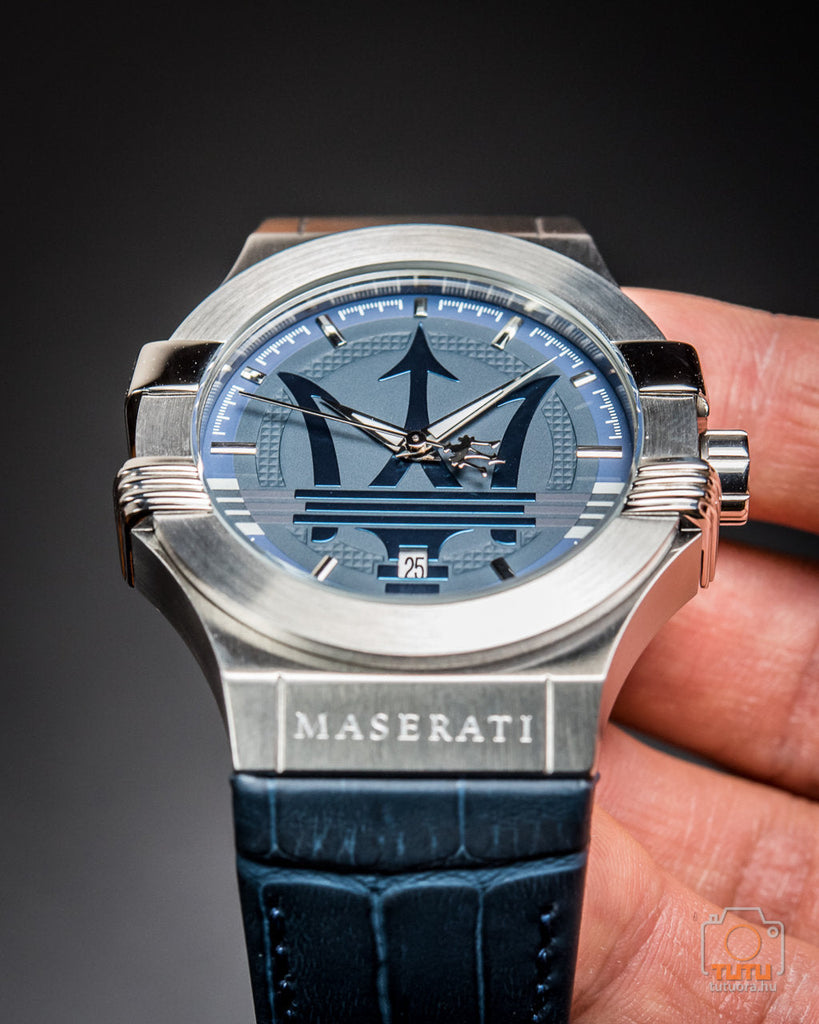 Maserati Potenza Blue Dial Blue Leather Strap Watch For Men - R8851108015 Buy Now By Maserati