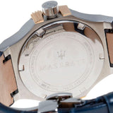 Maserati Potenza Diamonds Silver Dial Blue Leather Strap Watch For Women - R8851108502 Buy Now By Maserati