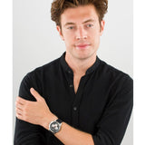 Maserati SFIDA Chronograph Black Silver Dial Black Rubber Strap Watch For Men - R8851123001 Buy Now By Maserati