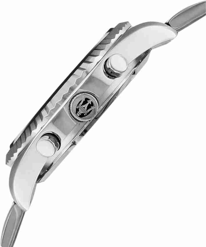 Maserati Competizione Chronograph Black Dial Silver Steel Strap Watch For Men - R8853100012 Buy Now By Maserati