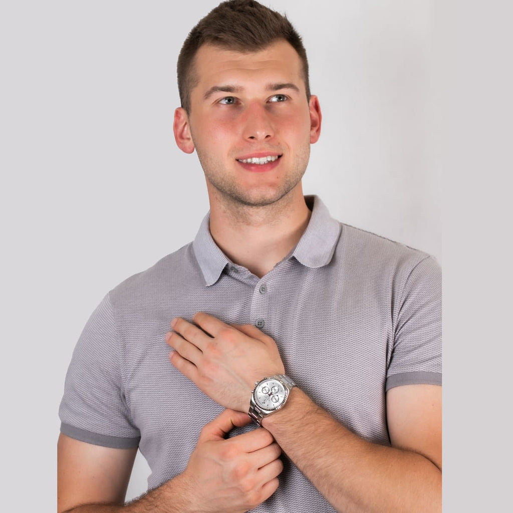 Maserati Competizione Silver Dial Silver Steel Strap Watch For Men - R8853100018 Buy Now By Maserati