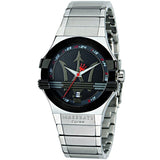 Maserati Potenza Black Dial Silver Steel Strap Watch For Men - R8853108001 Buy Now By Maserati