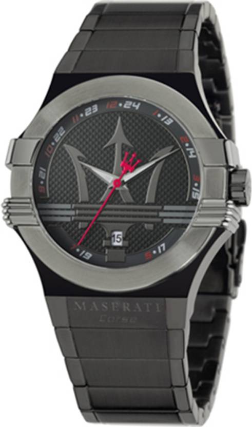Maserati Potenza 42mm Black Analog Dial Black Strap Watch For Men - R8853108003 Buy Now By Maserati