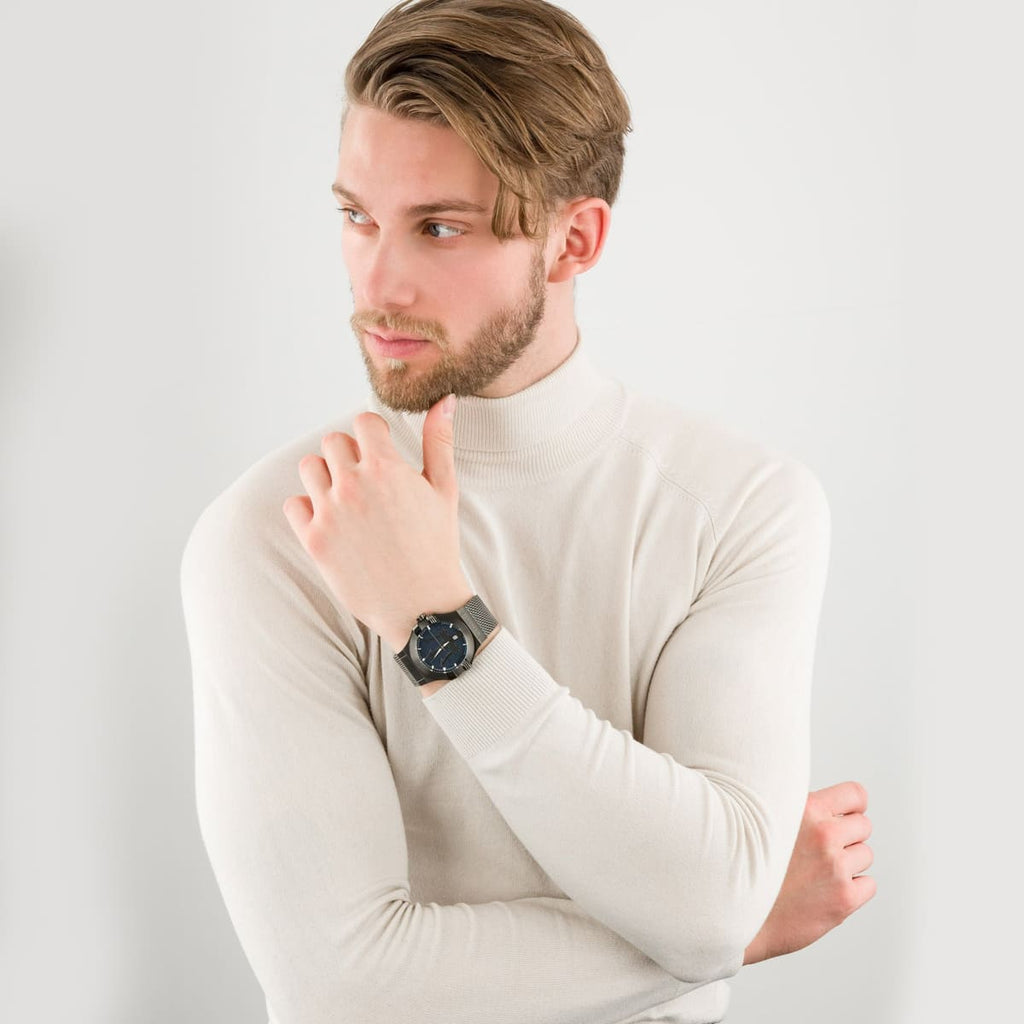 Maserati Potenza Quartz Blue Dial Grey Mesh Bracelet Watch For Men - R8853108005 Buy Now By Maserati