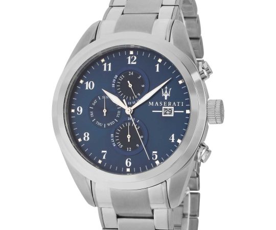 Maserati Traguardo Blue Dial Silver Steel Strap Watch For Men - R8853112505 Buy Now By Maserati