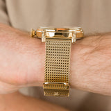 Maserati Epoca Golden Dial Golden Mesh Bracelet Watch For Men - R8853118003 Buy Now By Maserati