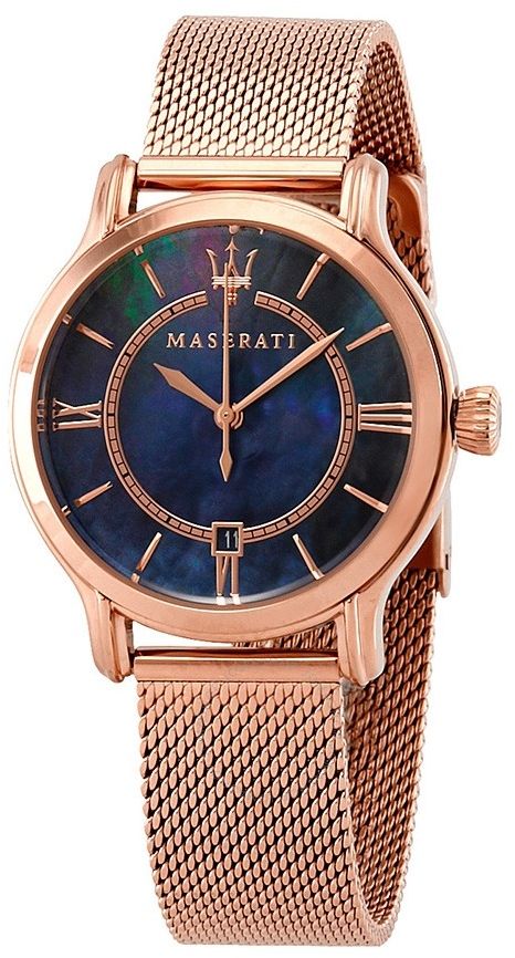 Maserati Epoca Blue Dial Rose Gold Mesh Strap Watch For Women - R8853118503 Buy Now By Maserati